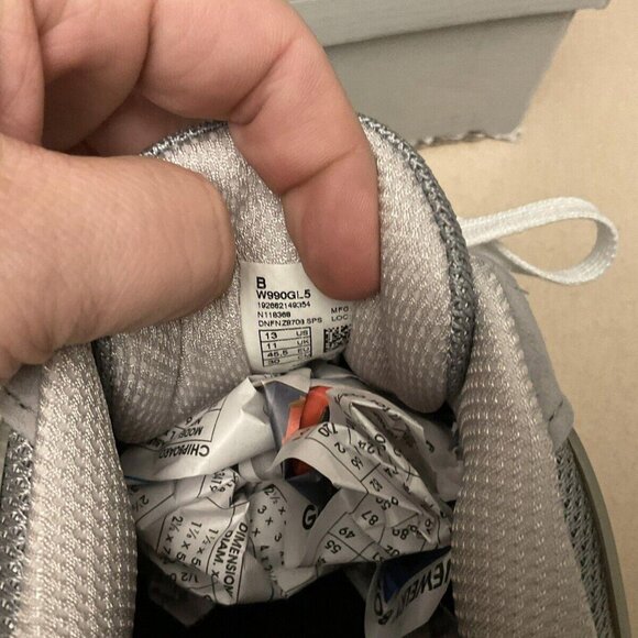 New! Womens New Balance 990v5 Grey Running/Walking Shoes. Size 13B. Awesome! - Picture 3 of 9